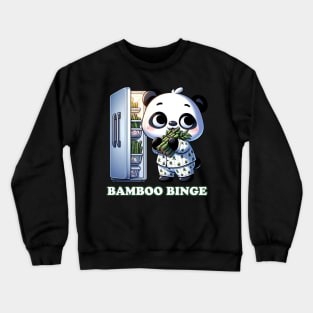 Midnight Snack Panda - Bamboo Binge Nightshirt Crewneck Sweatshirt